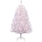 4.5ft. Pre-Lit White Northern Fir Artificial Christmas Tree, Clear Lights